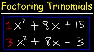 Factoring Trinomials The Easy Fast Way [upl. by Howard735]