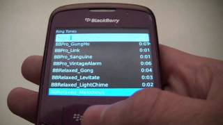 Blackberry Curve 8130 Ring Tones Review [upl. by Nylleoj]