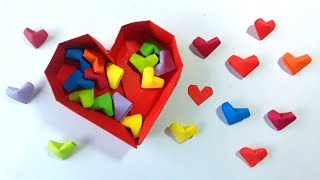 Como hacer corazoncitos de papel ¡facil origami  How to Make Paper Hearts [upl. by Siramed454]