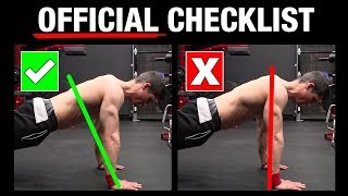 The Official PushUp Checklist AVOID MISTAKES [upl. by Thia167]