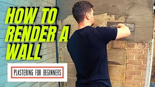 How To Render A Wall  COMPLETE BEGINNERS GUIDEFULL PROCESS [upl. by Mihsah]