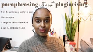 How to Paraphrase without Plagiarising  Essay Writing Made Easy [upl. by Otrebron]