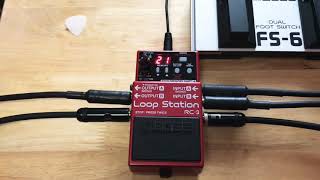 BOSS RC 3 Loop Station  Full Set Up [upl. by Haerr]