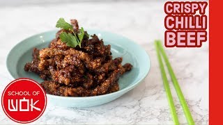 Easy Crispy Chilli Beef Recipe [upl. by Neelhtak]