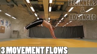 3 ACROBATIC MOVEMENT FLOWS  BEGINNERS TO ADVANCED [upl. by Bergstrom]