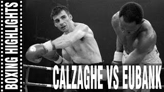 Joe Calzaghe vs Chris Eubank Highlights [upl. by Sloane417]