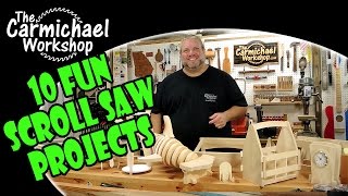 10 Fun Scroll Saw Woodworking Projects [upl. by Phaidra594]