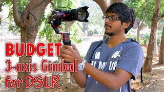 Best Budget 3 axis Gimbal for DSLR amp Mirrorless Cameras Fosicam FM145 Review [upl. by Mckinney]