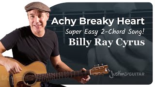 Achy Breaky Heart Easy Country Guitar Lesson [upl. by Assenov]