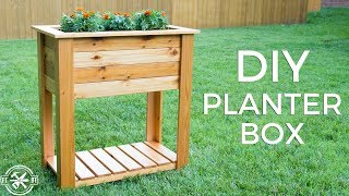 DIY Raised Planter Box with Hidden Drainage  How to Build [upl. by Aihcats563]