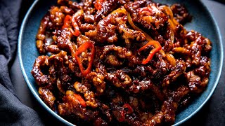 The Crispiest Tastiest Crispy Chilli Beef EVER [upl. by Enitsyrhc23]