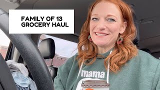 FAMILY OF 13 GROCERY HAUL [upl. by Mckenna]