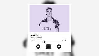 Sorry  Justin Bieber Lyrics [upl. by Xavler444]