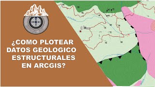 Como Plotear en ARCGIS 📌 Rumbo y Buzamiento Strike and Dip [upl. by Elka]