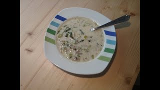 KäseLauchSuppe mit Hackfleisch  Mimys Küche [upl. by Sandler7]