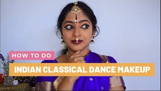 Indian Classical Dance Makeup Tutorial  Manaswini Avvari [upl. by Preuss]