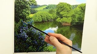 86 Brushes To Use For Landscape Painting  Oil Painting Tutorial [upl. by Latia]