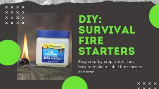 Classic DIY Survival Fire Starters Camping Survival Bushcraft [upl. by Atisusej]