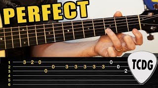 Melodía FÁCIL en Guitarra Acústica Perfect  Ed Sheeran  TABS TCDG [upl. by Laynad]