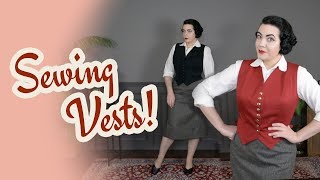 Making a Retro Waistcoat  Sewing Diary [upl. by Innep631]