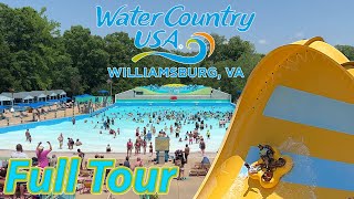 Water Country USA Busch Garden Williamsburgs Water Park  Full Tour [upl. by Robbert]