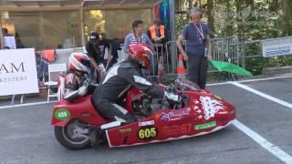 EXTREMELY LOUD Vintage Classic Motorbikes and Sidecars at Hillclimb Bergrennen Gurnigel 2016 [upl. by Nova]