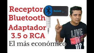 Receptor de Audio Bluetooth Salida 35 adaptador bluetooth transmisor bluetooth receptor wireless [upl. by Larine]