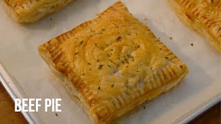 EASY BEEF PIE RECIPE PUFF PASTRY PIE [upl. by Ahsimot]