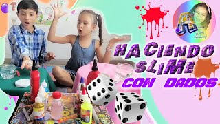 SLIME CASERO  FACIL  HACER SLAIM  MEZCLANDO SLIME  CON DADOS  ESLAIM  ASER ESLAIN  SLAIN 💦✅✨🎉 [upl. by Eessac245]