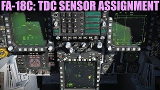 FA18C Hornet TDC Sensor Screen Assignment SOI Tutorial  DCS WORLD [upl. by Ronnica755]