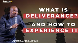 WHAT DELIVERANCE IS AND HOW TO EXPERIENCE IT  Apostle Joshua Selman [upl. by Ardnued344]