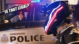 Police React To TRON Helmet Compilation [upl. by Ahseniuq]