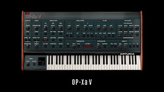 OPXa V • Arturia • 25 Selected Factory Presets • Synthwave VST • Sounds Demo • No Talking • OBXa V [upl. by Akinot]