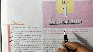 Class 12 Chemistry Chapter 1 The Solid State Part 1 NCERT Hindi 20212022 [upl. by Lletnom]