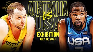 USA vs Australia Full Game Highlights  USA Basketball Exhibition  July 12 2021  1080p [upl. by Fairleigh]