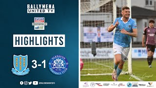 Match Highlights I Ballymena United 31 Glenavon [upl. by Edrea]