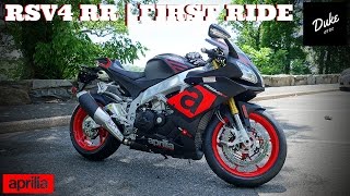 2016 Aprilia RSV4 RR  First Ride amp Review [upl. by Ydnam834]