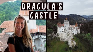 Visiting DRACULAS CASTLE in TRANSYLVANIA Romania  Bran Castle [upl. by Oys642]