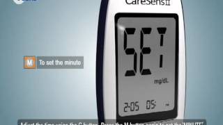 CareSens II  Setting up your Meter  Set Mode [upl. by Elsinore]