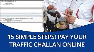 How to make echallan online payment on parivahangovin mparivahan app [upl. by Kendal794]