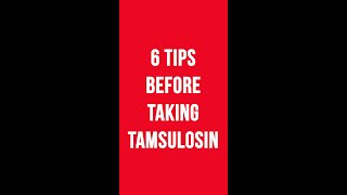 Tips Before Taking TAMSULOSIN [upl. by Efron920]