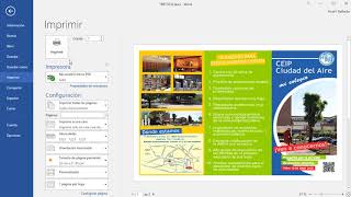 CÓMO IMPRIMIR UN TRÍPTICO EN WORD [upl. by Daniels]