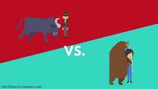 Bull and Bear Markets Bullish vs Bearish Explained in One Minute From Definition to Examples [upl. by Nananne]