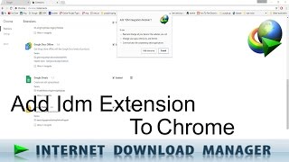 How to Add Idm Extension to Google Chrome Manually [upl. by Nilya559]