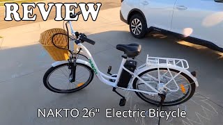 NAKTO 26quot Electric Bicycle  Review 2022 [upl. by Seuguh]