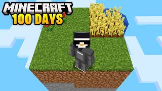 I Survived 100 Days on ONE CHUNK in Minecraft [upl. by Amandie]