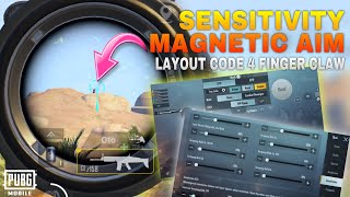 Code layout 4 jari  sensitivitas Ads amp Gyro aim lurus seperti pro player PUBG Mobile [upl. by Yeroc423]