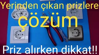 Yerinden çıkan prizlere çözüm Priz nasıl takılır priz seçerken dikkat [upl. by Joost663]