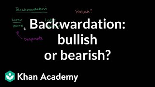 Backwardation bullish or bearish  Finance amp Capital Markets  Khan Academy [upl. by Bettina616]