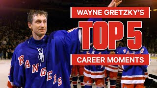 Top 5 Wayne Gretzky NHL Career Moments [upl. by Auric]